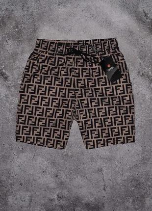 Fendi monogram swim short (мужские плавательные шорты фенди