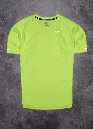 Nike miler uv reflective dri fit (мужская спортивная футболка ...
