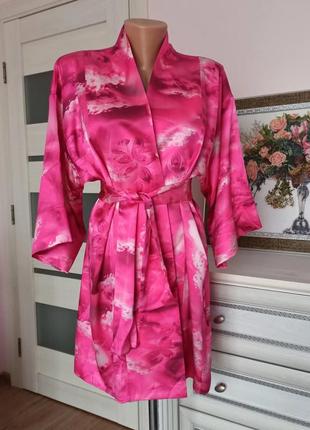 100% шелк роскошный шелковый халат кимоно италия