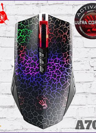 Мишка ігрова A4Tech A70A Bloody (Crackle) Activated Bloody Bla...