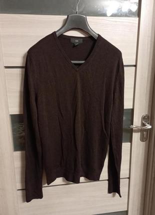 💯% вовна мериноса пуловер джемпер светр h&amp;m