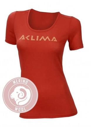 Aclima (l) красная мериносовая футболка в виде icebreaker