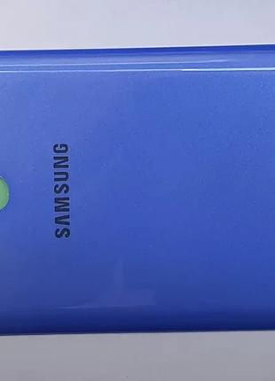 Крышка задняя Samsung A30, A305 со стеклом камеры синяя