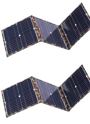 Сонячна панель 60W камуфляж 2шт. Solar Panel 60W
