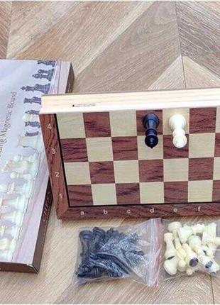 Шахматы C 61558 (72) деревянная магнитная доска 29 см, в коробке