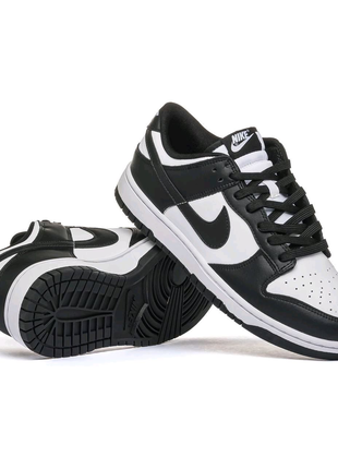 Чоловічі кросівки Nike SB Dunk Low Panda чорно білі