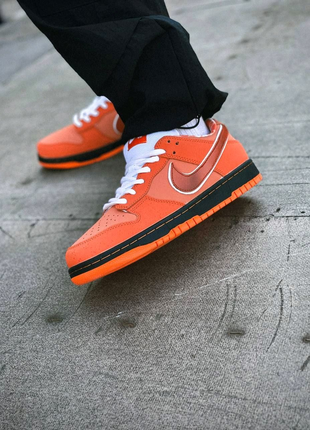 Чоловічі кросівки найк оранжевіNike SB Dunk Low Orange Lobster