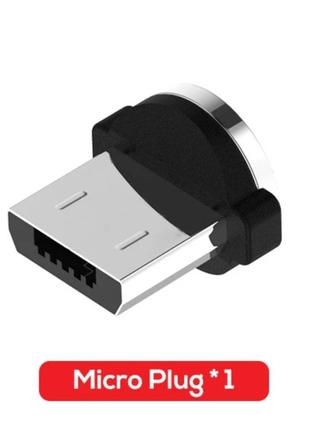 Магнітний круглий конектор Micro USB TOPK для кутового кабеля