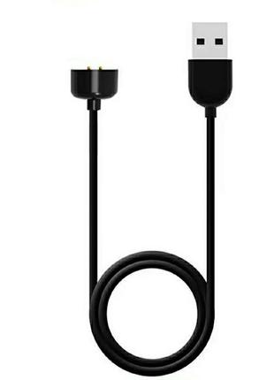 Магнитный USB кабель для фитнес браслета Mi Band 6 Черный
