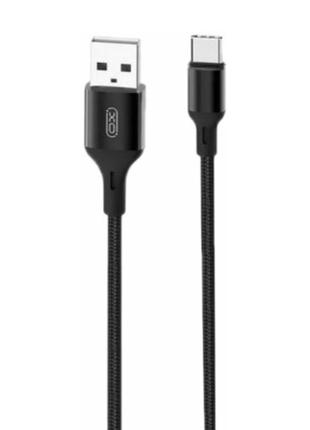 Кабель XO-NB143 / Type-C - USB / Нейлоновый / 2 ампера / 2 мет...