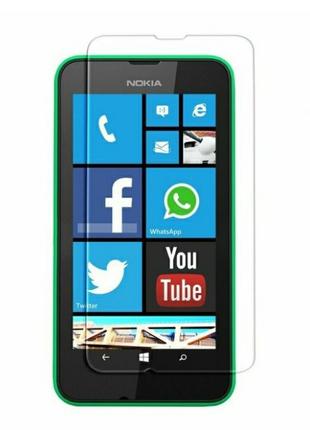 Закаленное защитное стекло на Nokia 530 / Без рамки / Прозрачное