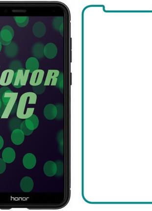 Закаленное защитное стекло на Honor 7C / Без рамки / Прозрачное