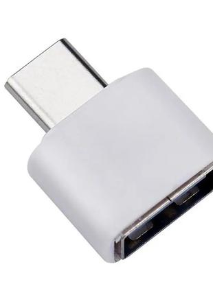 OTG Перехідник USB Type C 3.0 для карти пам'яті / Білий