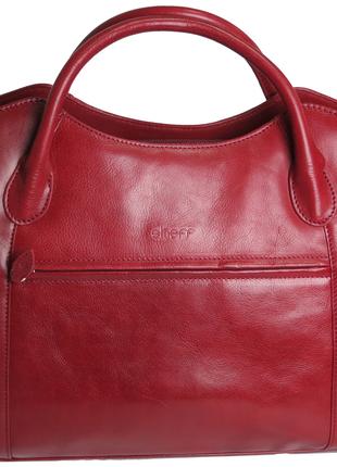 Женская кожаная деловая сумка, женский портфель Sheff красная