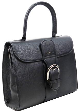 Женская кожаная сумка Giorgio Ferretti черная