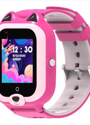 Дитячий розумний GPS годинник Wonlex KT22 Pink з відеодзвінком...