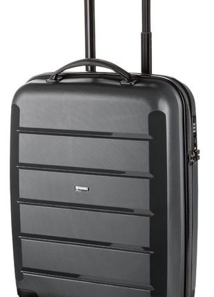 Малый пластиковый чемодан 30L Topmove черный