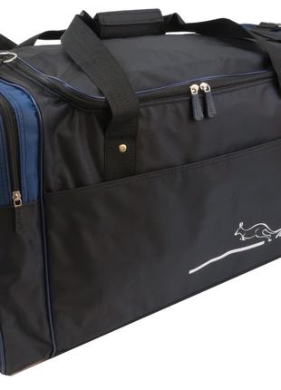 Дорожная сумка 62 л Wallaby черная с синим