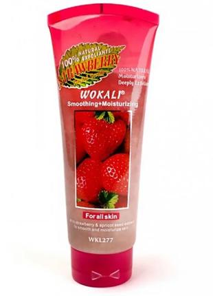 Скраб для обличчя Wokali Smoothing Moisturizing Strawberry WKL...