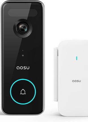 Камера дверного звонка AOSU, беспроводная, без подписки, видео...