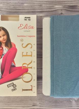 Дитячі колготки lores "elisa" acryl,колір jeans