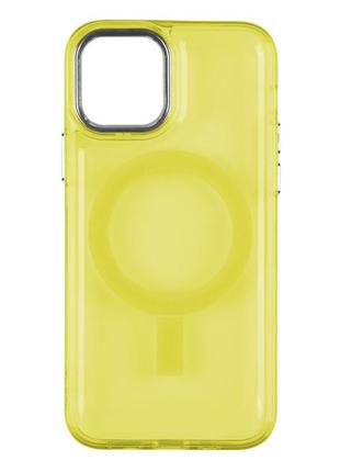 Чехол Spase Lollipop с Magsafe iPhone 14 Yellow