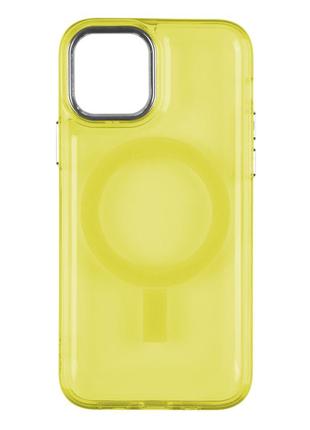 Чехол Spase Lollipop с Magsafe iPhone 13 Yellow