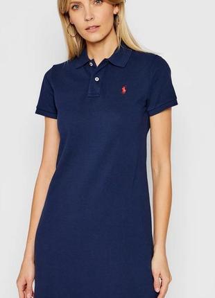 Спортивное платье мини поло футболка polo ralph lauren