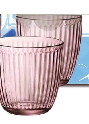 Набiр склянок "Line water Lilac rose" 6*290мл в упаковцi