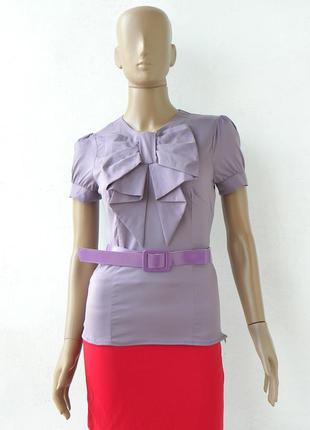 Отличная блуза с поясом цвета фуксии 42-48 размеры (36-42 евро...
