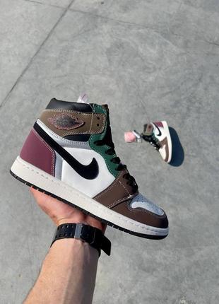 Кросівки nike air jordan 1 retro high og hand crafted