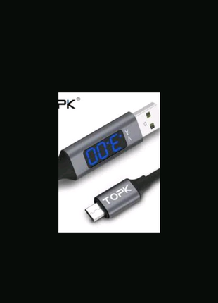 Кабель Usb to micro usb с вольтметром и амперметром