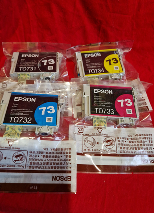 Оригінальні картриджі Epson T0731, Epson T0732, Epson T0733,t0734