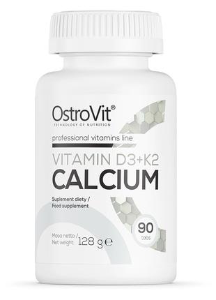 Вітаміни та мінерали OstroVit Vitamin D3+K2 Calcium, 90 таблеток
