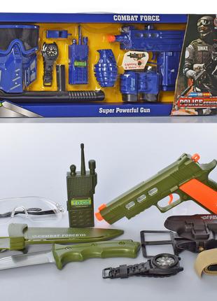 Набор с оружием маска, автомат, рация CH633AB