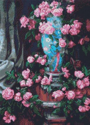 Набор с алмазной мозаикой "Удивительные розы" 40х50см