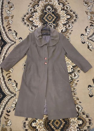 Кашимировое женское пальто (демисезон), размер 56
