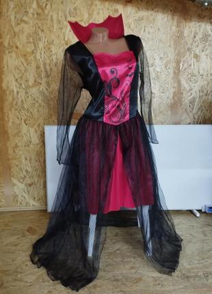 Женский костюм на хэллоуин леди вамп королева вампиров вампир