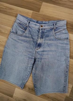 Шорты мужские синие джинсовые, размер l