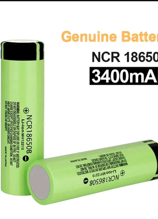 Акумуляторні батареї формата 18650 NCR18650B (Panasonic).