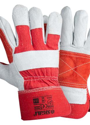 Замшеві рукавички комбіновані р10.5 клас АВ (посилена долоня) ...