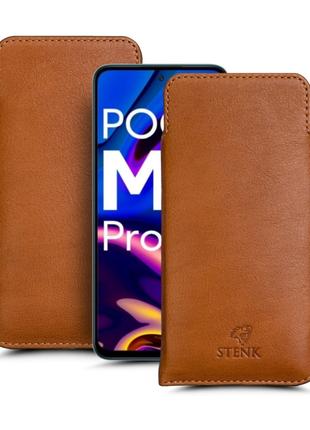Футляр Stenk Elegance для Xiaomi Poco M6 Pro Camel