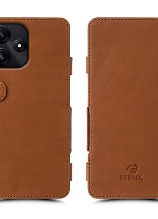 Чехол книжка Stenk Prime для Xiaomi Poco M6 Pro Camel