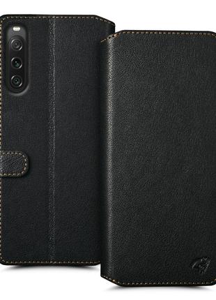 Чехол книжка Stenk Premium Wallet для Sony Xperia 10 V Чёрный