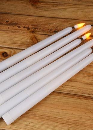 Світлодіодна LED свічка на батарейках LED Candle White 27 см
