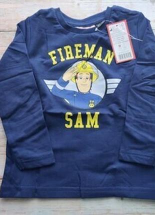Тонкий утепленный свитшот для мальчика fireman sam 110/116