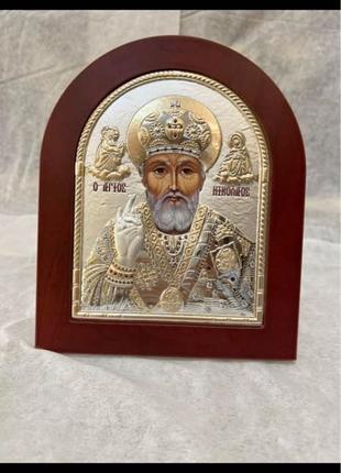 Срібна ікона Святий Миколай