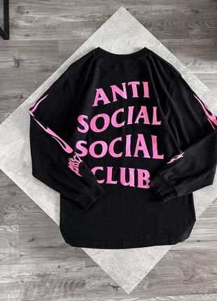 Anti social social club x lost skateboarding лонгслив скейтбор...