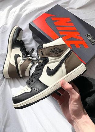 Кросівки nike air jordan 1 retro high dark mocha