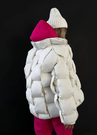Объемная куртка женская зимняя на 250-м синтепоне 2 цвета  2pl...